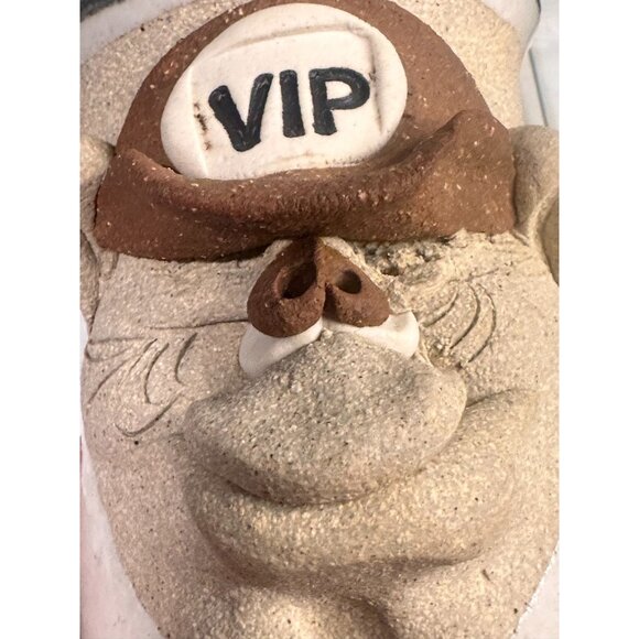 MAHON Stoneware Ugly Face VIP Pottery Stein Mug Cup Stamped Retirement Gift 80's - Picture 4 of 8